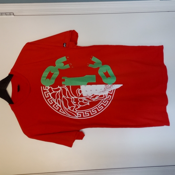 Crooks & Castles Other - Crooks and Castles Orange Bandana Graphic T-shirt